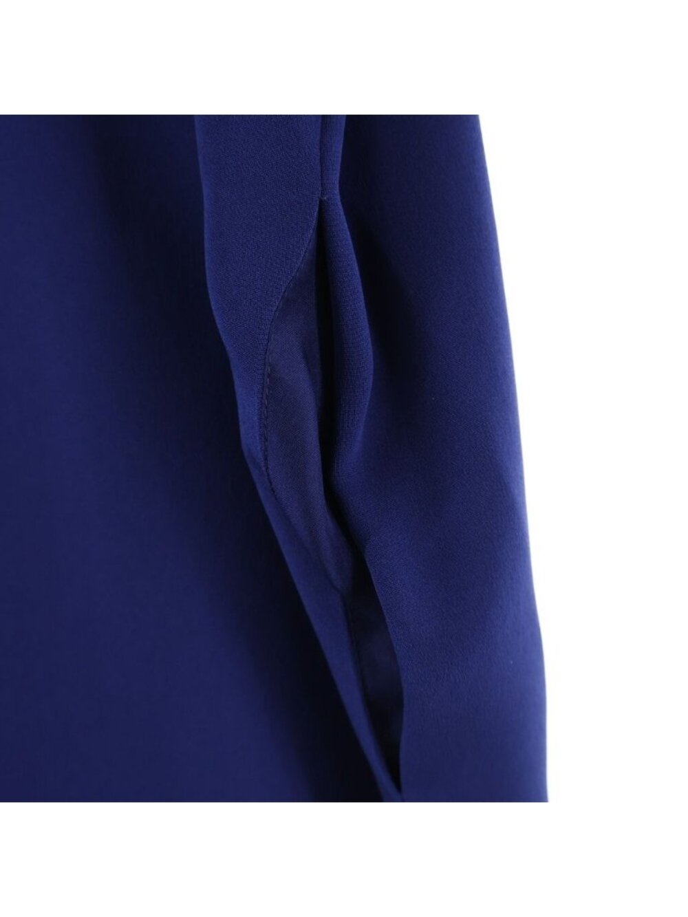 Celine Dress Three Quarter Sleeve Silk Blue - Picture 5 of 8